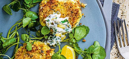 Butter bean fish cakes