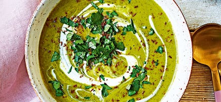 Spiced zucchini soup