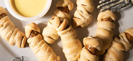 Halloween Mummy Sausage Wraps
