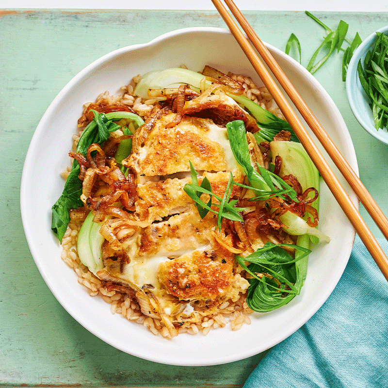 Japanese pork katsudon
