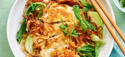 Japanese pork katsudon