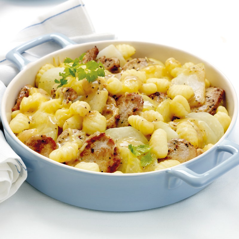 Kohlrabi-Gnocchi-Auflauf