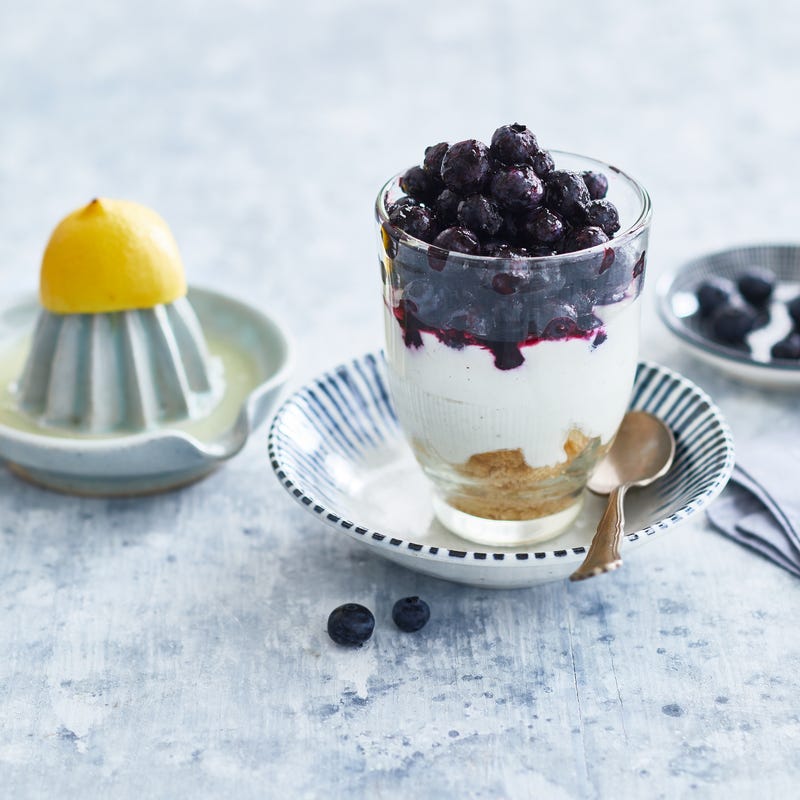 Foto van Mini-cheesecake met blauwe bessen door WW
