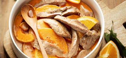 Entenfilets und Butternut-Kürbis mit Orange kandiert