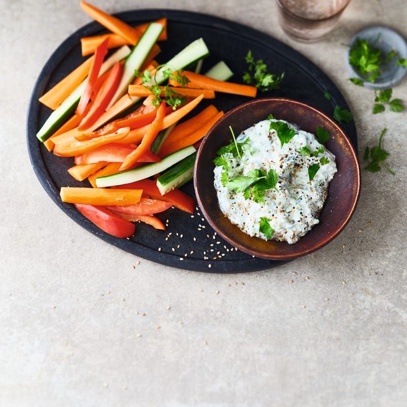 Foto van Kruidenkwark met geroosterd sesamzaad en rauwkost (ES) door WW