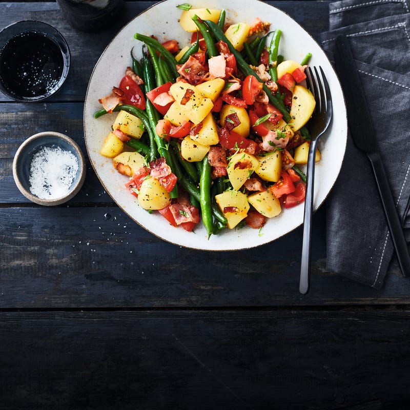 Foto van Aardappel-sperziebonenschotel door WW