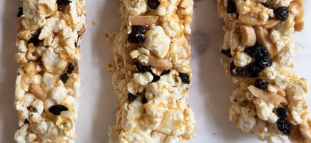 Chewy Popcorn Granola Bars