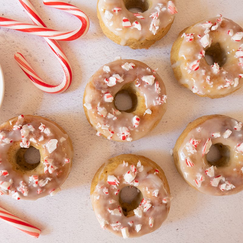 Peppermint doughnuts