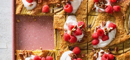 Banana Bread Sheet-Pan Pancakes