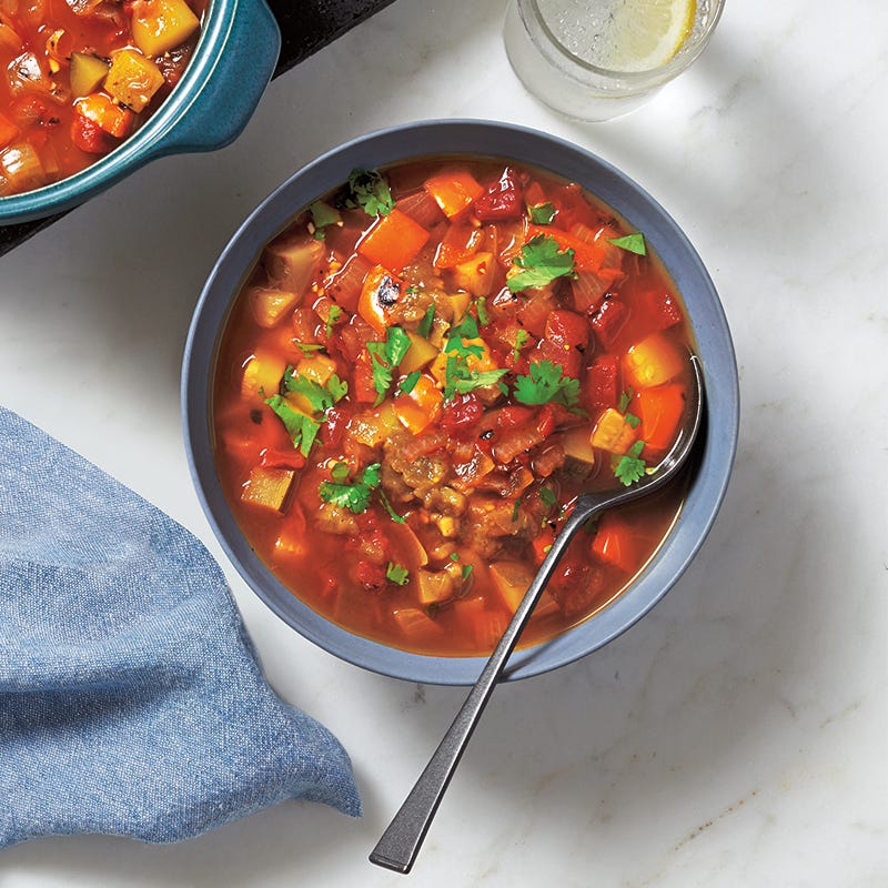 Spicy veggie soup