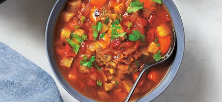 Spicy veggie soup