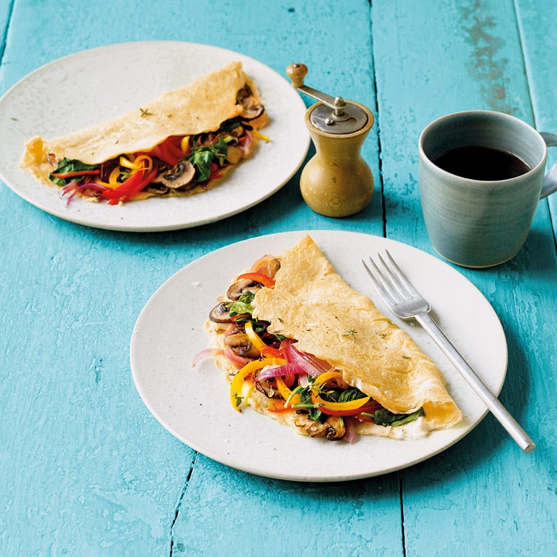 Paprika-Pilz-Omelette