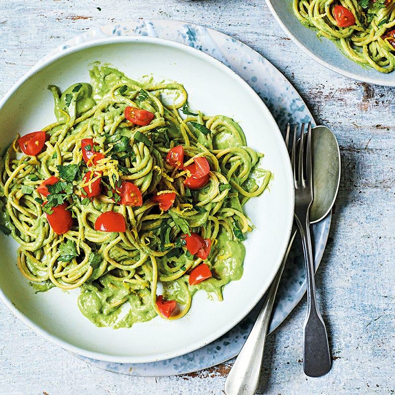 Spaghetti mit cremiger Kräutersauce