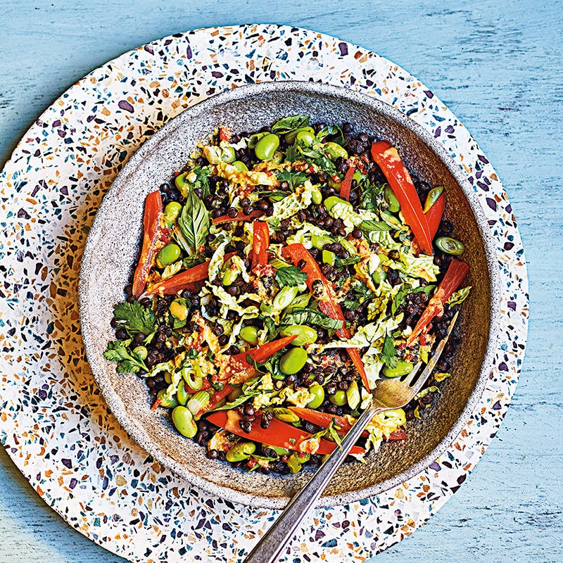 Linsen-Edamame-Salat