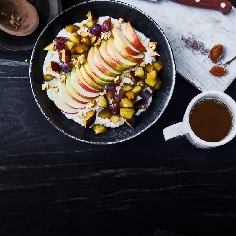 Foto van Havermoutpap met walnoot en appel door WW