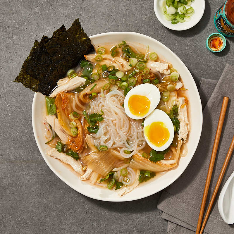 Ramen noodle bowl by Millie Peartree