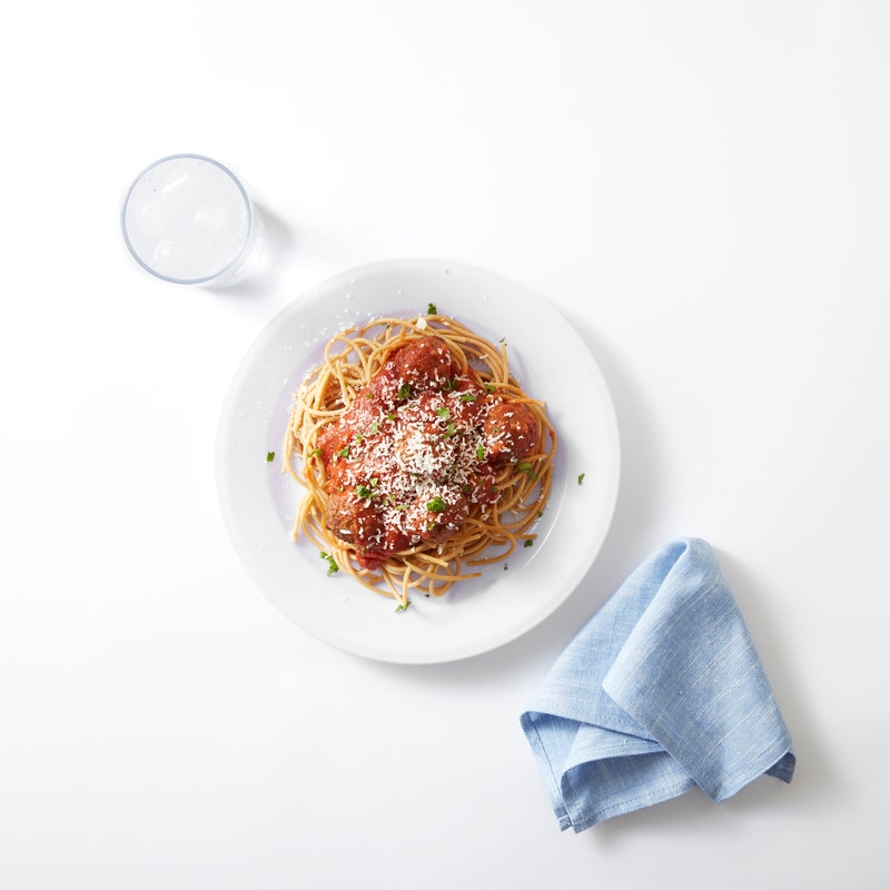 Pasta met gehaktballetjes