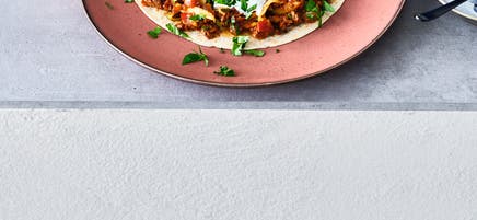 Wrap aux courgettes et au filet américain nature