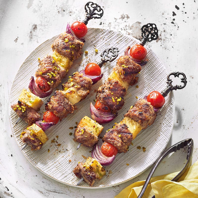 Fruchtige Lamm-Pistazien-Spieße