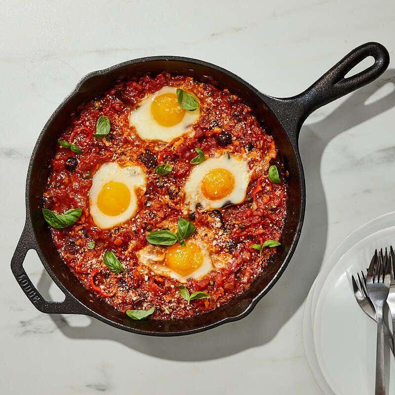 Eggs puttanesca by Daphne Oz