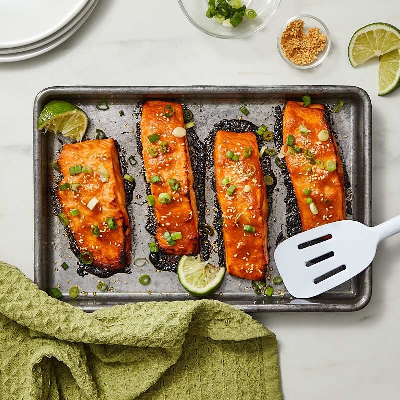 Spicy miso salmon by Daphne Oz