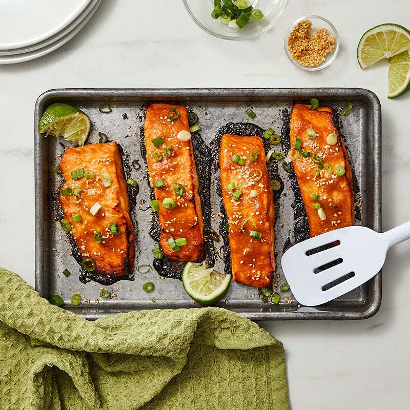 Spicy miso salmon by Daphne Oz