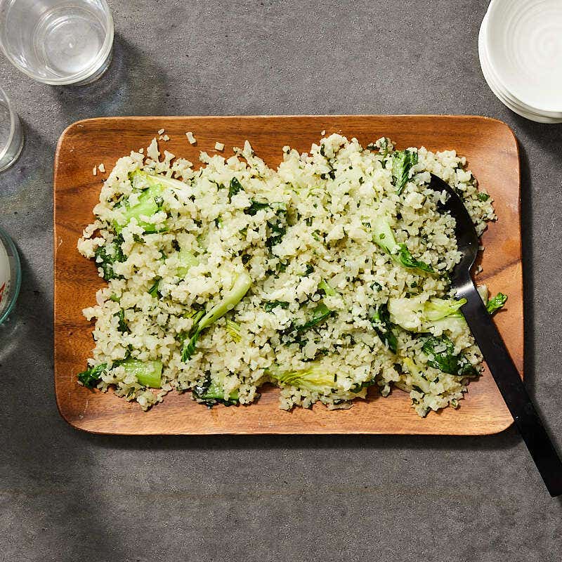 Bok choy cauliflower rice by Daphne Oz