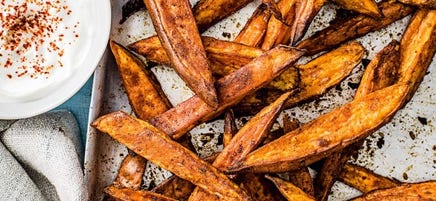 Frites de patates douces épicées