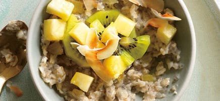 Gruau tropical avec graines de chia