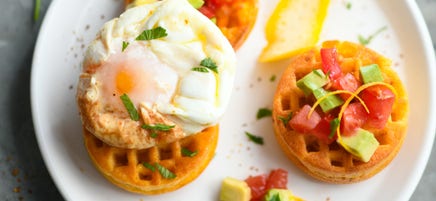 WW Mini wafelmold: Zoeteaardappelwafels