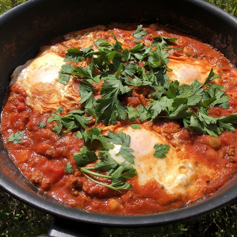 Sarah's one-pan Moroccan eggs