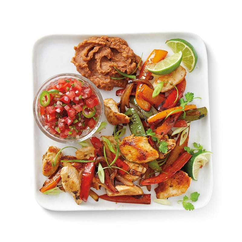 ViktVäktarna - Kycklingfajitas med bönstomp