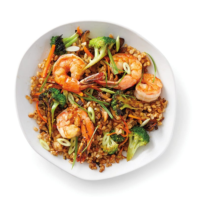 ViktVäktarna - Fried rice med räkor och broccoli