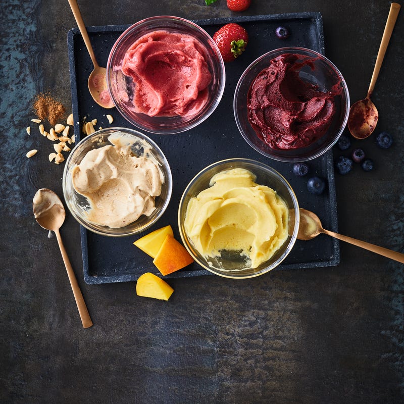 Foto van Nicecream met blauwe bessen door WW