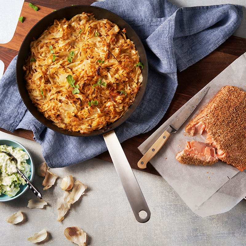 ViktVäktarna - Sesambakad lax med grönsaksgratäng