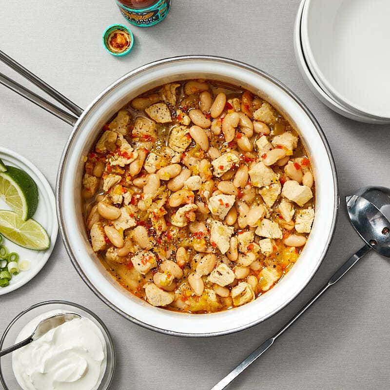 Confetti chicken chili by Ross Mathews