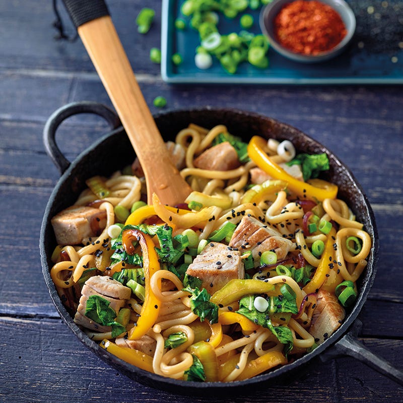 Foto van Tonijn teriyaki met noedels door WW