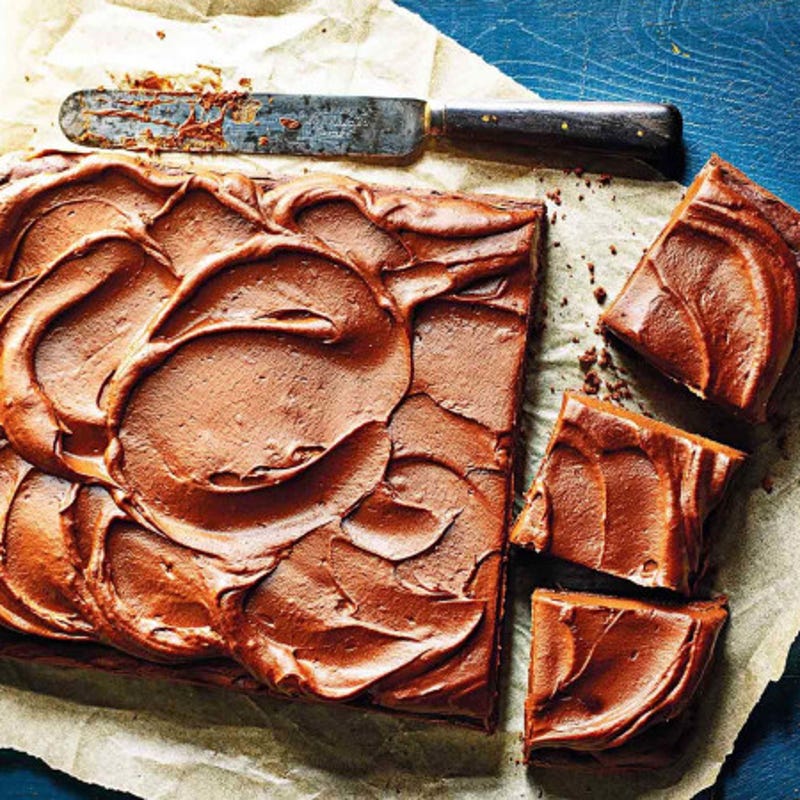 Photo de/du Gâteau aux dattes et chocolat, glaçage à la patate douce par WW