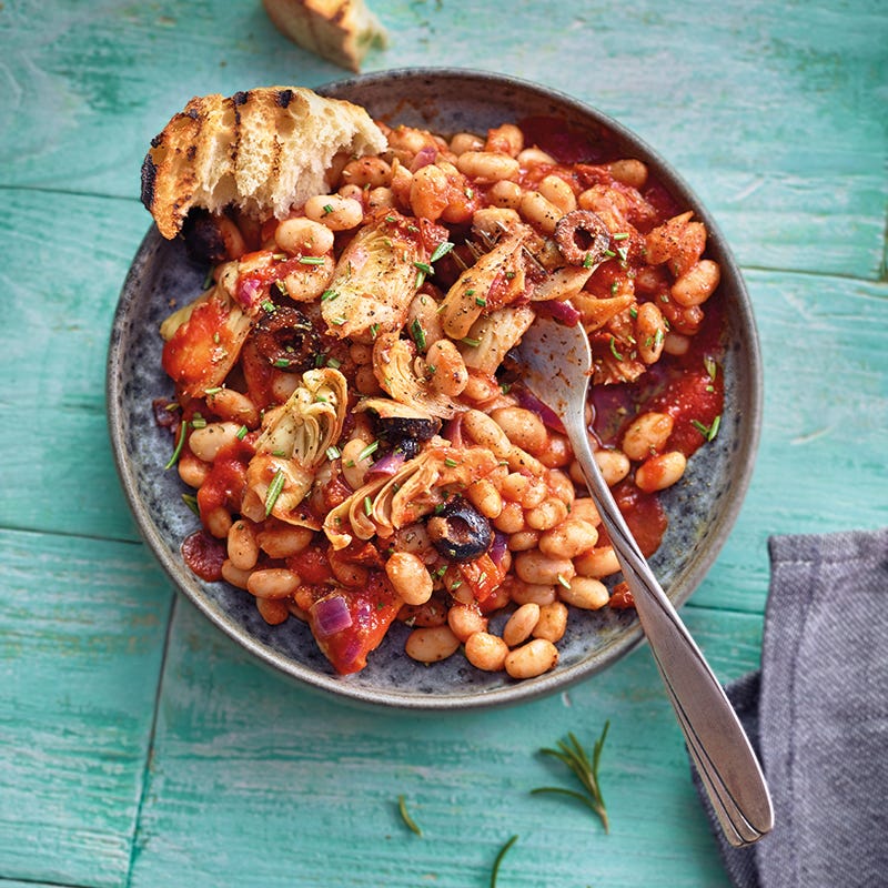 Foto van Mediterrane bonen in tomatensaus door WW