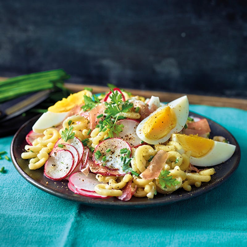 Foto van Pastasalade met radijs door WW