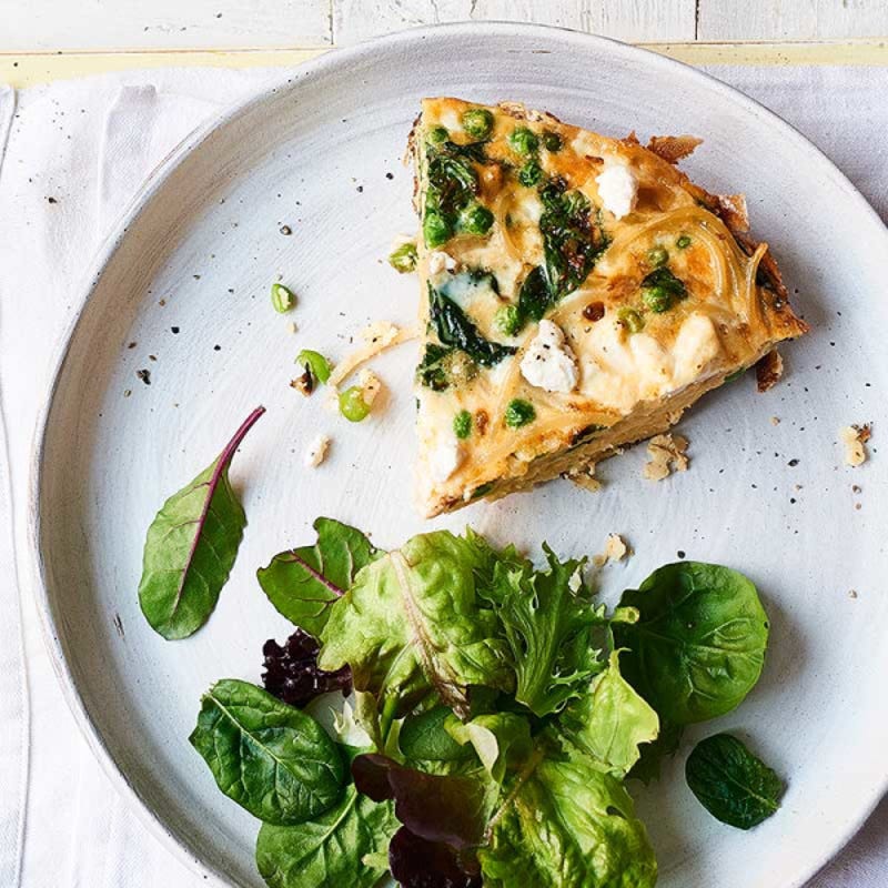 Photo de/du Frittata aux épinards et petits pois par WW