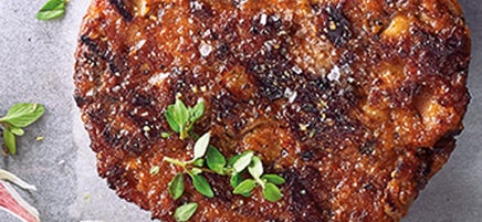 Kichererbsenpatty mit Pilzen