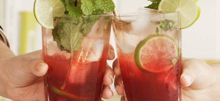 Cat Cora’s pomegranate mockjito