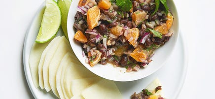 Black bean & clementine dip