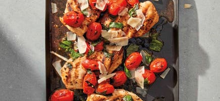 Grilled chicken parmesan