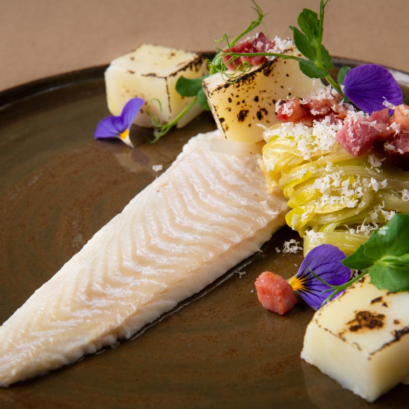 Foto van Pladijs met tagliatelle van prei en spek door WW