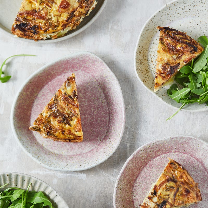 Foto van Quiche met gekarameliseerde ui door WW