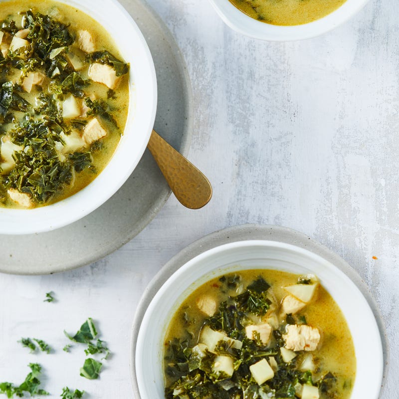 Foto van Currysoep met kip door WW