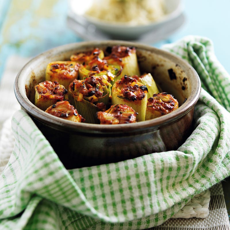 Photo de/du Poireaux farcis à l’agneau et au romarin par WW