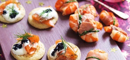 Blinis au saumon fumé